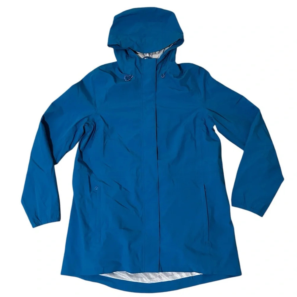 Lands End blue windbreaker jacket